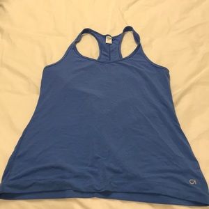 Blue workout tank